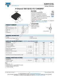 SUM70101EL-GE3 Datasheet Cover