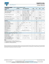 SUM70101EL-GE3 Datasheet Page 2