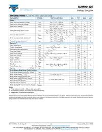 SUM90142E-GE3 Datasheet Page 2