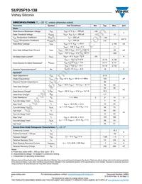 SUP25P10-138-GE3 Datasheet Page 2