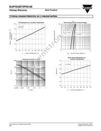 SUP75P05-08-E3 Datasheet Page 4