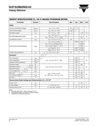 SUP85N02-03-E3 Datasheet Page 2