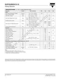 SUP85N10-10-GE3 Datasheet Page 2