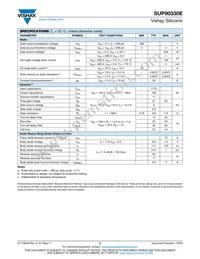 SUP90330E-GE3 Datasheet Page 2