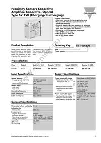 SV190115 Datasheet Cover