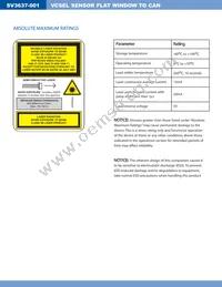 SV3637-001 Datasheet Page 2