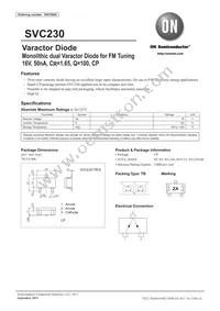 SVC230-TB-E Datasheet Cover