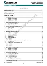 SX1506I091TRT Datasheet Page 2