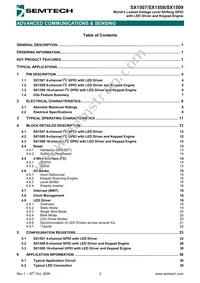 SX1508IULTRT Datasheet Page 2