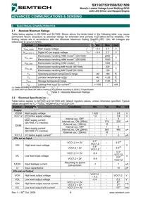 SX1508IULTRT Datasheet Page 8