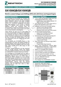 SX1508QBIULTRT Datasheet Cover