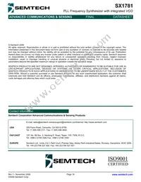 SX1781IMLTRT Datasheet Page 16