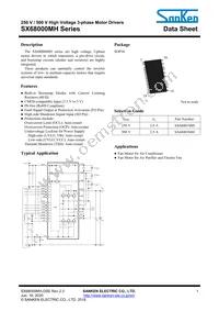 SX68003MH Datasheet Cover
