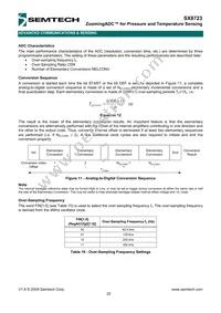 SX8723E083TDT Datasheet Page 22