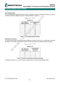 SX8723E083TDT Datasheet Page 23