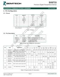SX8733EWLTRT Datasheet Page 6