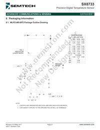 SX8733EWLTRT Datasheet Page 21