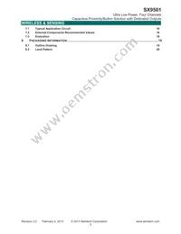 SX9501IULTRT Datasheet Page 3