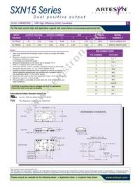 SXN15-48D3V3-2V5R Datasheet Page 2