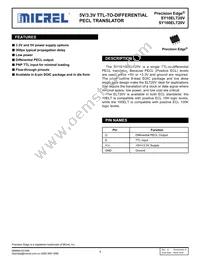 SY10ELT20VZG-TR Datasheet Cover