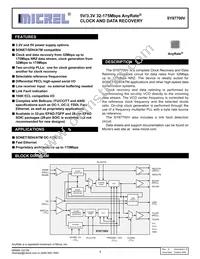 SY87700VSC Datasheet Cover