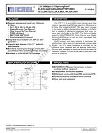 SY87721LHG Datasheet Cover