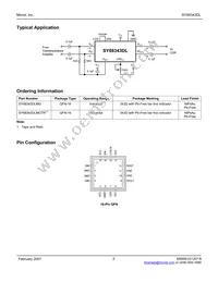 SY88343DLMG-TR Datasheet Page 2