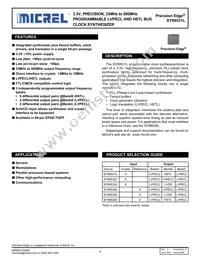 SY89531LHZ-TR Datasheet Cover