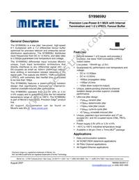 SY89859UMG TR Datasheet Cover