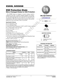 SZESD9B3.3ST5G Datasheet Cover