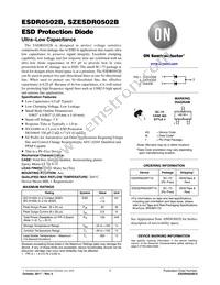 SZESDR0502BT1G Datasheet Cover