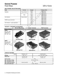 SZR-LY4-N1-DC12V Datasheet Page 2