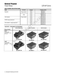 SZR-MY4-N1-DC12V Datasheet Page 2