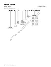 SZR-MY4-N1-DC12V Datasheet Page 6