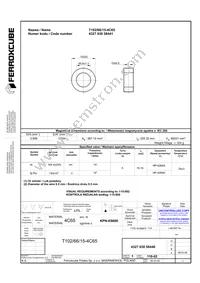 T102/66/15-4C65 Datasheet Cover