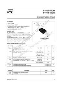T1030-600W Datasheet Cover