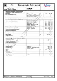 T1040N20TOFVTXPSA1 Datasheet Page 2