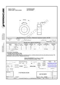 T107/65/25-3C90 Datasheet Cover