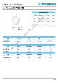 T107/65/25-3E27 Datasheet Cover