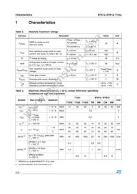 T1235-600R Datasheet Page 2