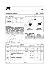 T1235H-600G-TR Datasheet Cover