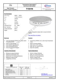 T1551N52TOHXPSA1 Datasheet Cover