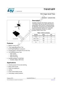 T1610T-8FP Datasheet Cover