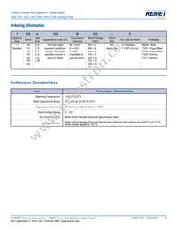T355E106K025AT Datasheet Page 2