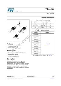 T405-800H Datasheet Cover