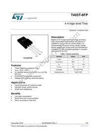 T405T-6FP Datasheet Cover