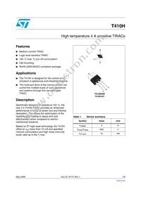 T410H-6T Datasheet Cover