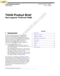 T4240NSN7TTB Datasheet Cover