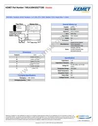 T491A105K025ZT7280 Datasheet Cover