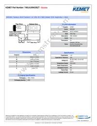 T491A105K035ZT Datasheet Cover